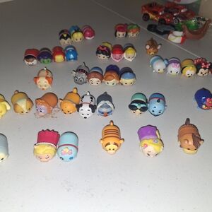 Disney Tsum Tsum Mini Figure Lot - Blue Purple Pink Yellow Orange Brown